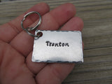 Personalized Name Keychain- stamped with a name of your choice - Hand Stamped Metal Keychain