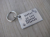 Inspiration Keychain, Handmade Keychain- "sister in law forever friends" with stamped swirls - hand stamped keychain- Keychain for Friend- Hand Stamped Metal Keychain