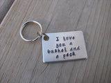 Bushel and a Peck Key Chain- "I love you a bushel and a peck" Hand Stamped Metal Keychain