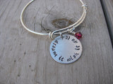 Dream It Wish It Do ItInspiration Bracelet- "dream it wish it do it" - Hand-Stamped Bracelet- Adjustable Bangle Bracelet with an accent bead of your choice