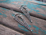 Antique Silver Earrings - Long Earrings - Unique Earrings