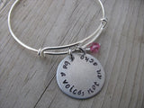 Be A Voice, Not An Echo Inspiration Bracelet- "be a voice, not an echo" Bracelet-  Hand-Stamped Bracelet- Adjustable Bangle Bracelet with an accent bead of your choice