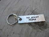 By Grace Alone Inspiration Keychain - "by grace alone" - Hand Stamped Metal Keychain- small, narrow keychain