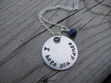 I Hope You Dance Inspiration Necklace- "I hope you dance" - Hand-Stamped Necklace with an accent bead in your choice of colors
