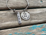 Pursue Peace Bracelet- "Best Life Ever Pursue Peace" with a date, and accent bead of your choice - Hand-Stamped Bracelet
