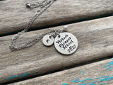 Personalized Pioneer School Necklace- “Virtual Pioneer School ~ 2022” customized with initial, and bead of your choice