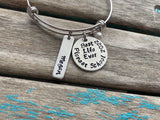 Pioneer School Bracelet- "Best Life Ever Pioneer School 2022" with a name charm and with an accent bead of your choice