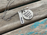 Personalized Pioneer School Necklace- “Virtual Pioneer School ~ 2022” customized with name, and bead of your choice