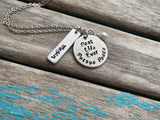 Pursue Peace Inspiration Necklace- "Best Life Ever Pursue Peace" with a name and accent bead of your choice