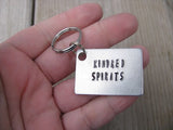 Friendship Keychain- "KINDRED SPIRITS" - Hand Stamped Metal Keychain