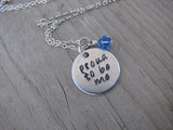 Proud To Be Me Inspiration Necklace- "proud to be me" - Hand-Stamped Necklace with an accent bead in your choice of colors