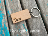 JW Zoom Keychain- "coffee, zoom, letter writing, coffee, repeat" -Wood Burned Keychain