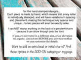 Hug Necklace- "until we hug again" with an accent bead in your choice of colors- Hand-Stamped Necklace