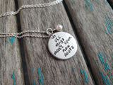 New Doors Necklace- Hand-Stamped Necklace "old ways won't open new doors" and with an accent bead in your choice of colors