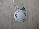 World's Best Stepmom Inspiration Necklace- "World's Best Stepmom" - Hand-Stamped Necklace with an accent bead in your choice of colors